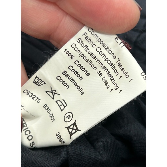 Peserico Midi Wrap Skirt Womens 0 Blue Cotton Flowy Summer Boho Pleated Italy - Picture 9 of 11